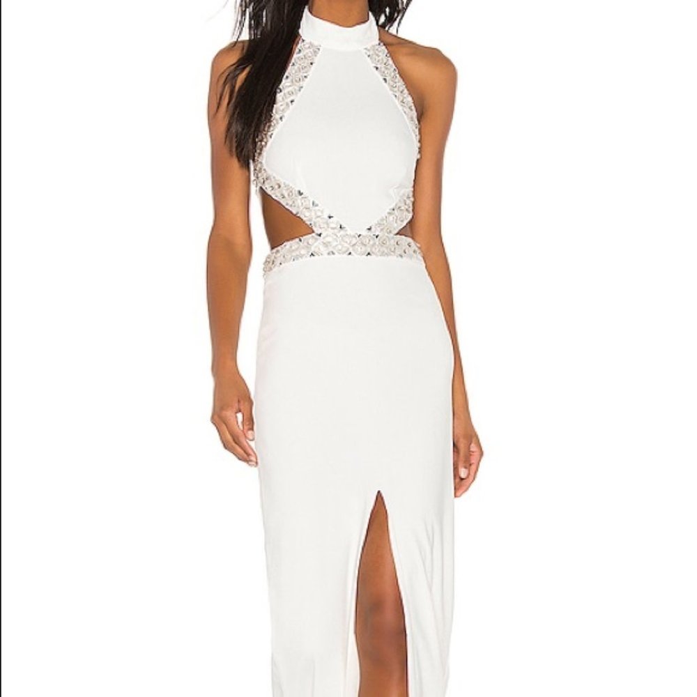 NWT NBD X Revolve Nicolina Gown In White - Picture 4 of 11